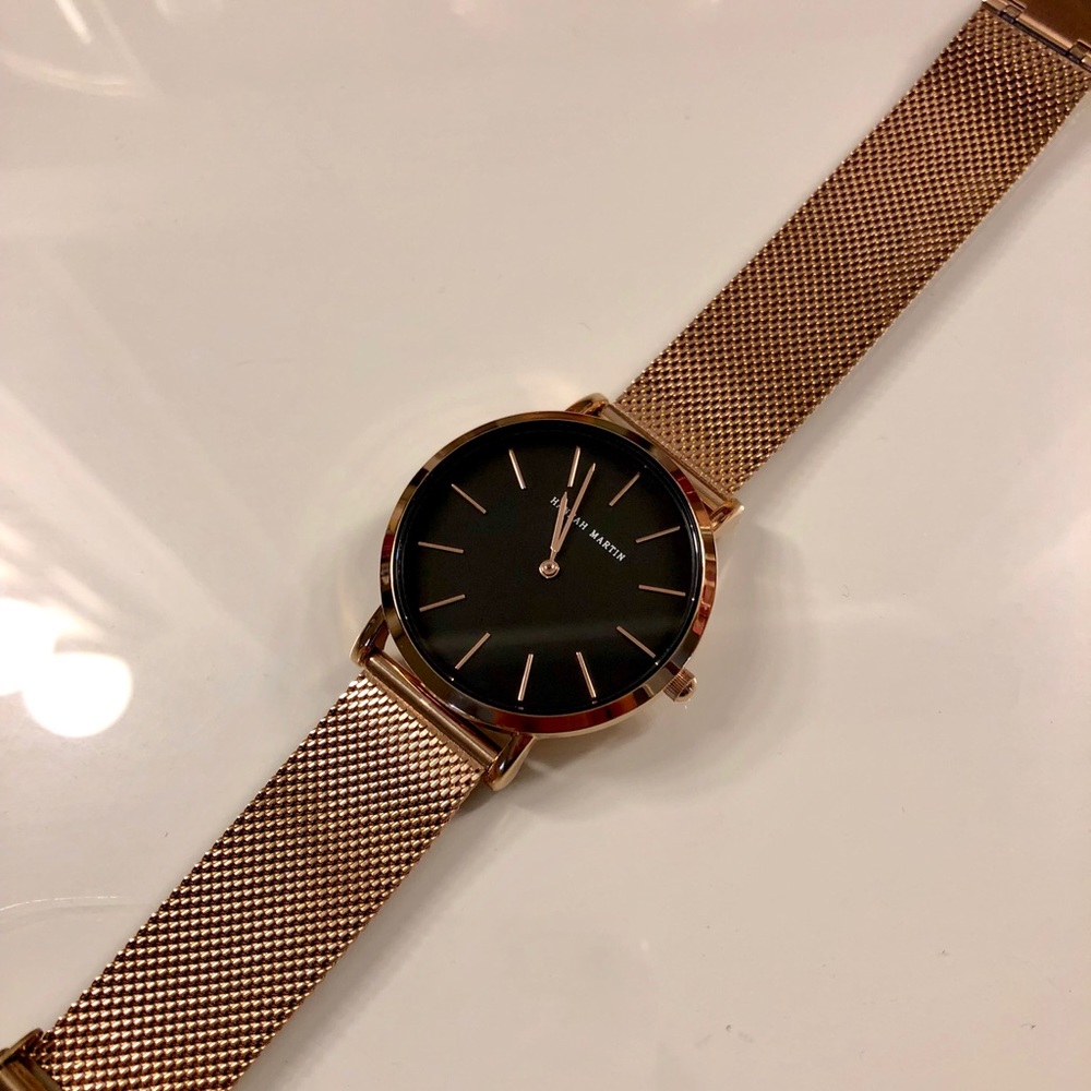 Rose gold watch